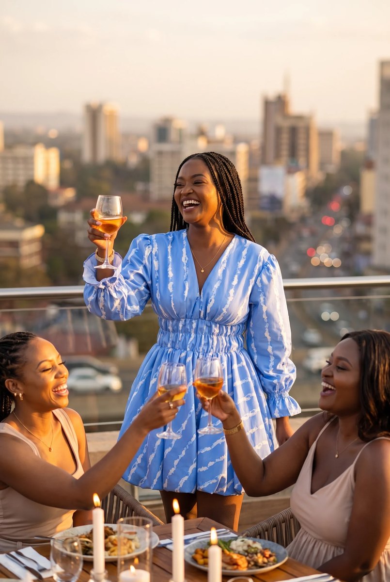 Amora Ballon Dress: Dinner & drinks
