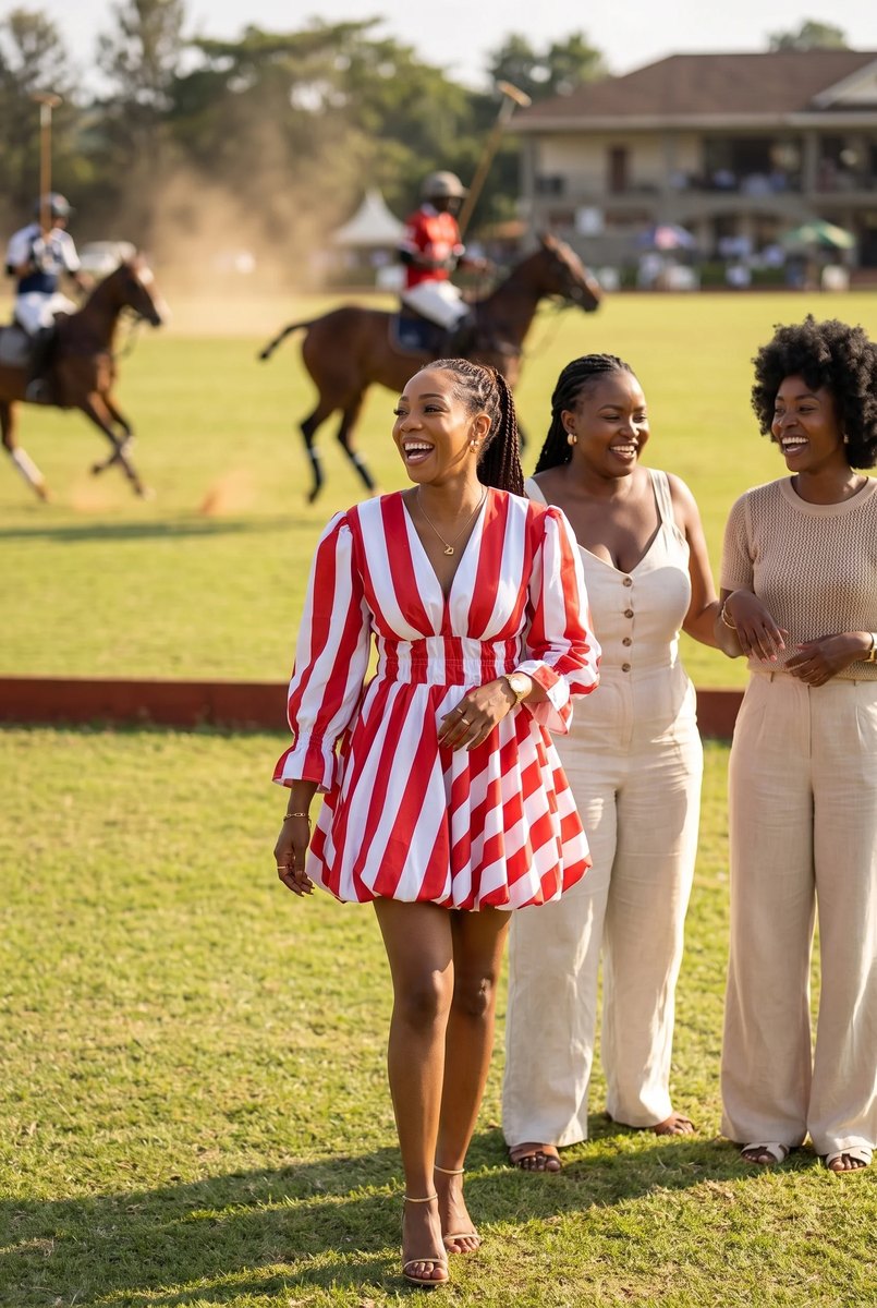 Amora Ballon Dress: Polo day